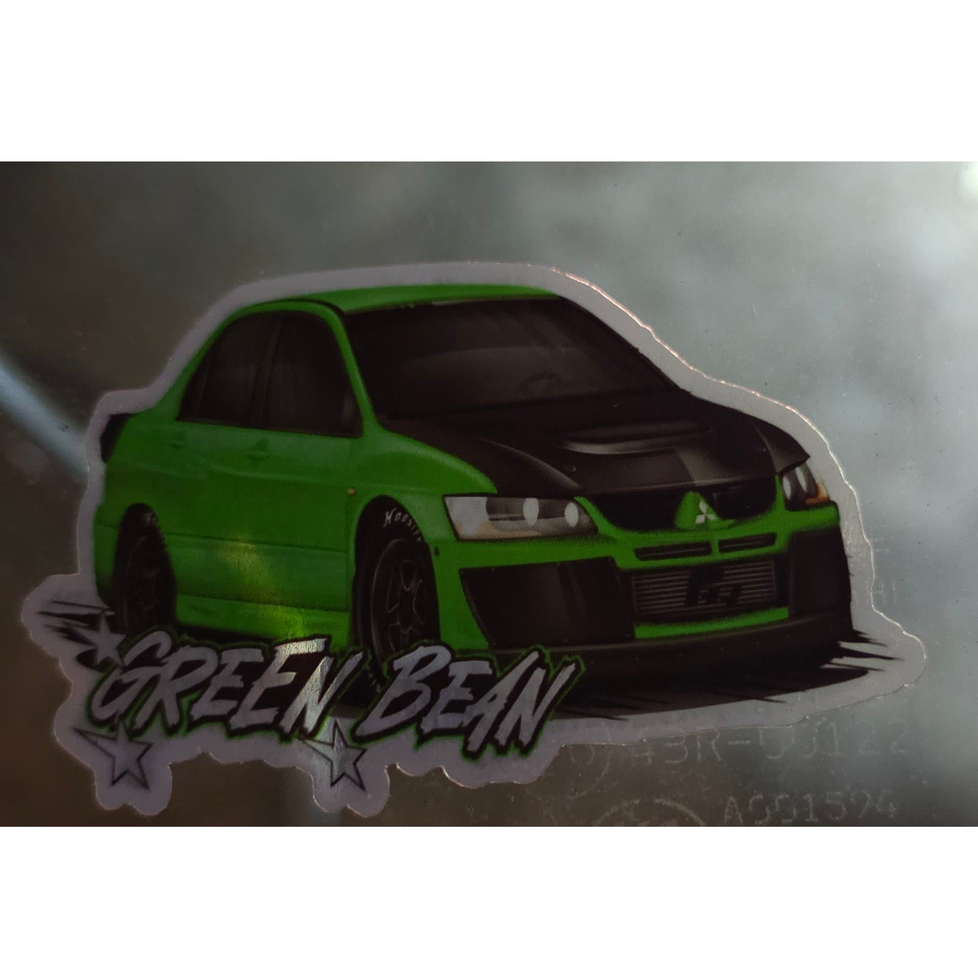 "Green Bean"  Evo 8 sticker