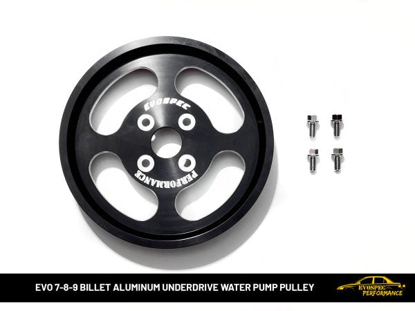 Billet Aluminum Underdrive Water Pump Pulley – Evo 4/5/6/7/8/9