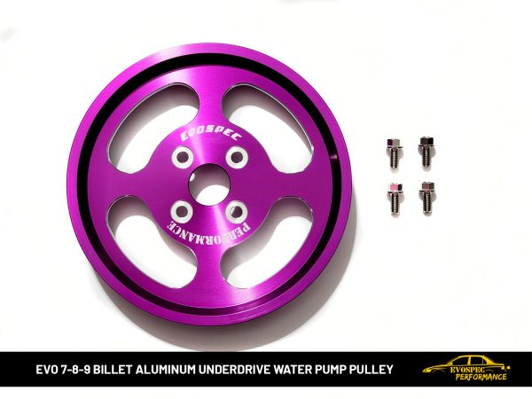 Billet Aluminum Underdrive Water Pump Pulley – Evo 4/5/6/7/8/9