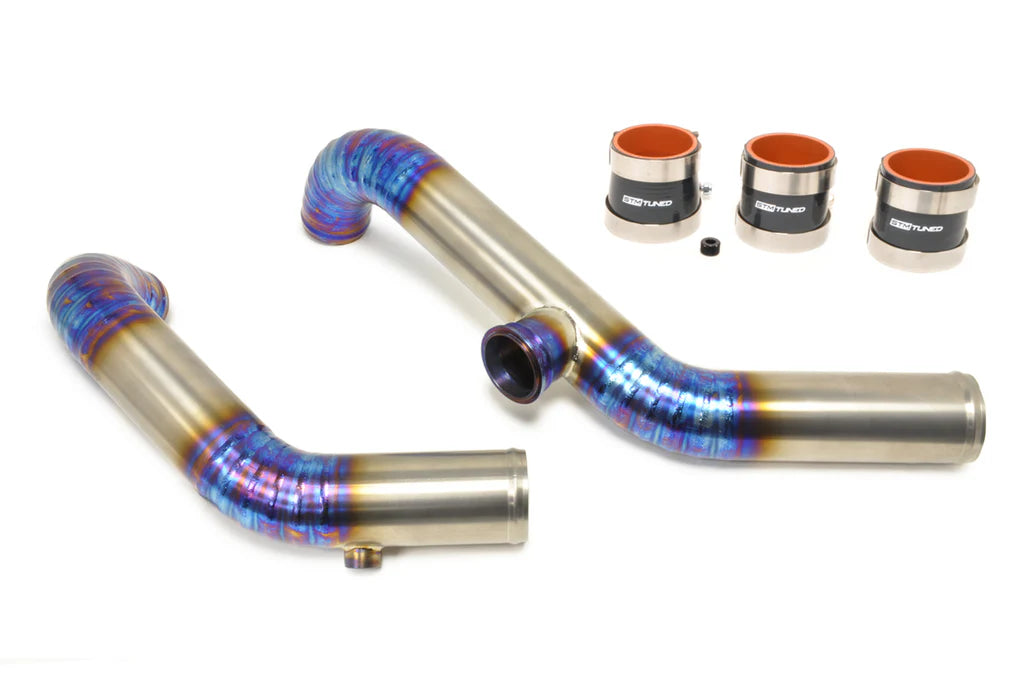 STM Evo 7/8/9 Titanium 2.5in Upper Intercooler Pipe Kit